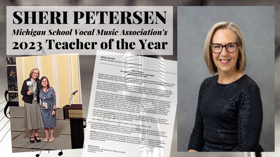 Sheri Petersen Named MSVMA's 2023 Teacher of the Year