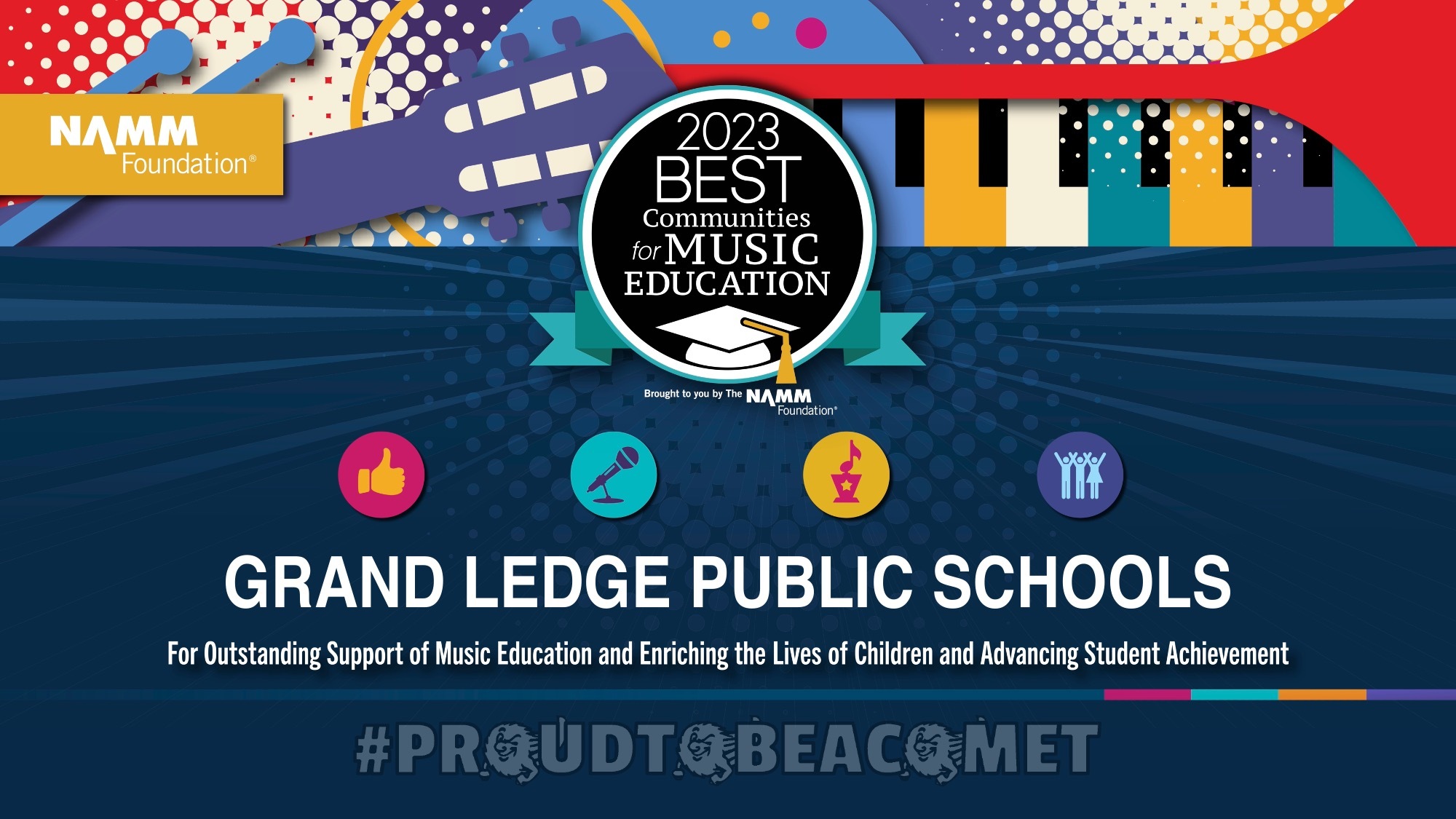 GLPS is one of the 2023 Best Communities for Music Education!