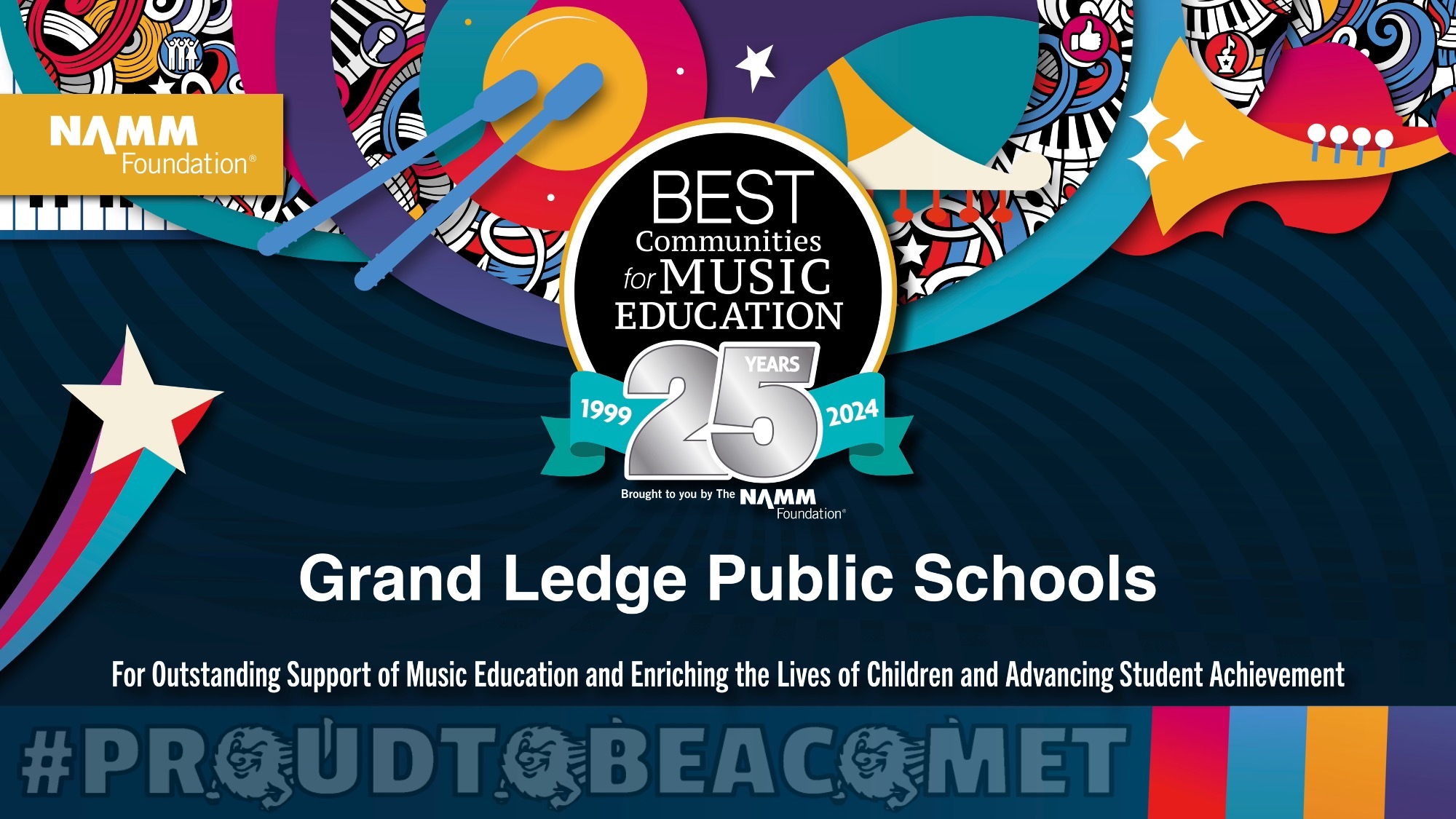 GLPS is one of the 2024 Best Communities for Music Education!