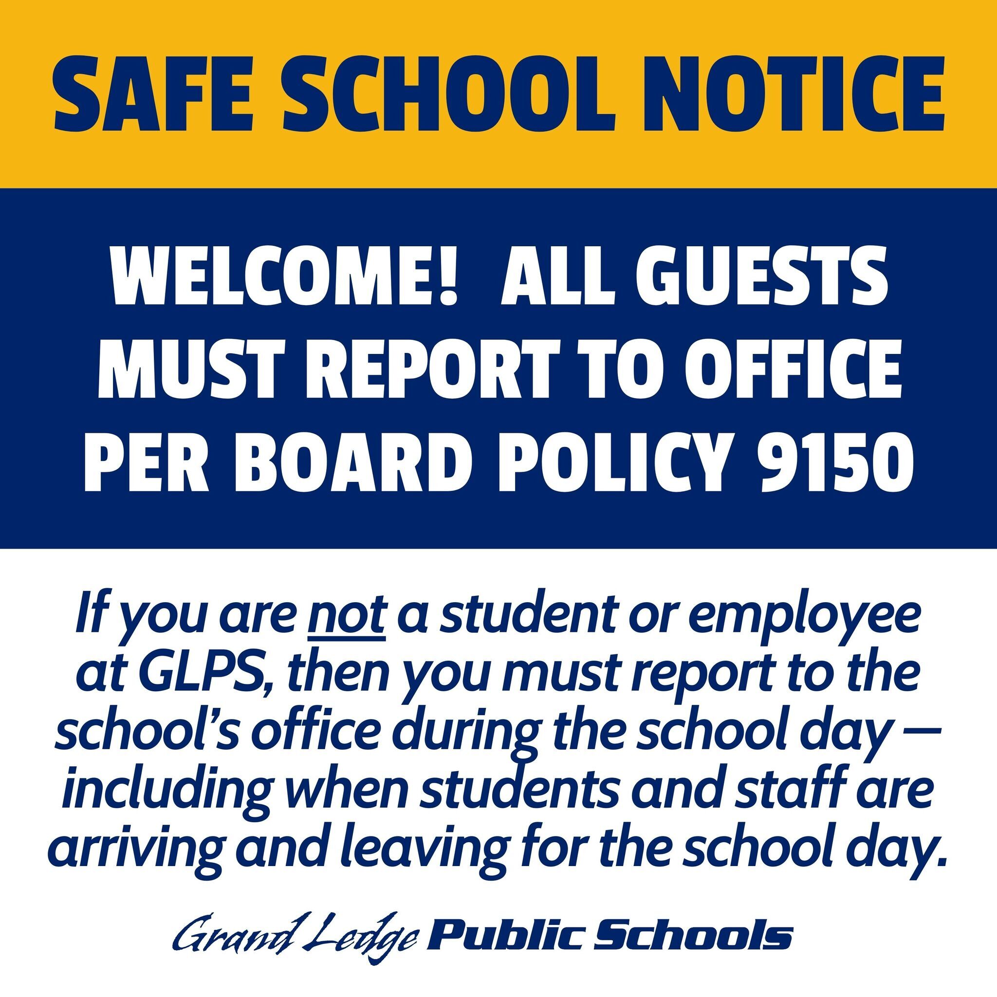safe school notice