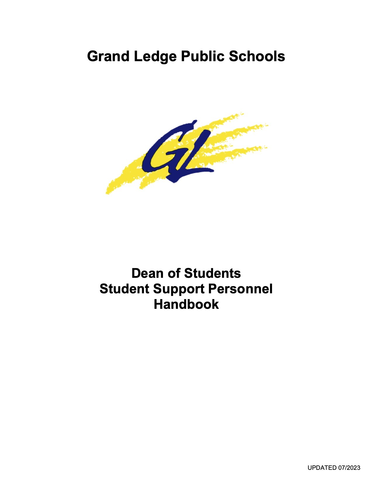 Dean of Students and Student Support Personnel Handbook